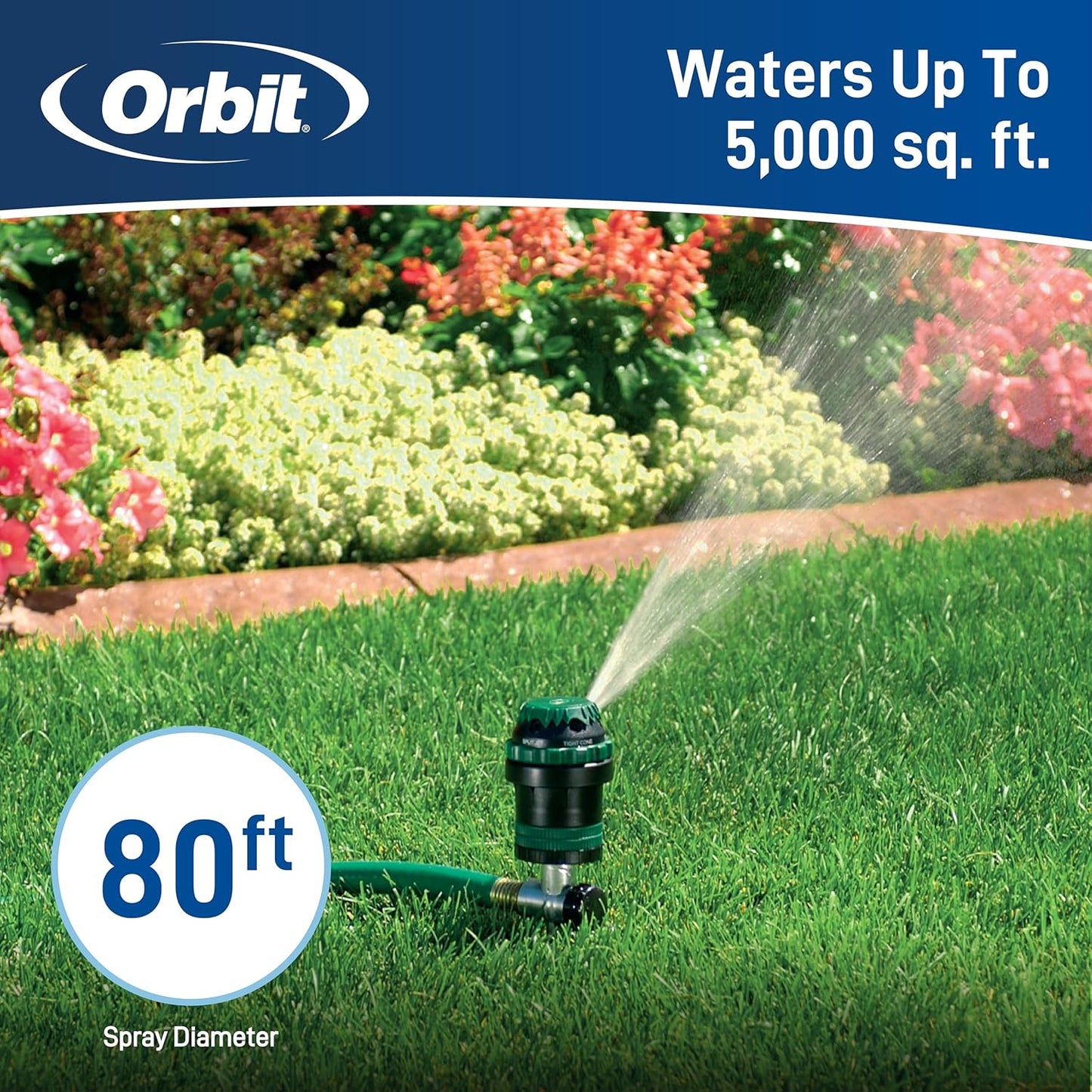 Aspersor Orbit H2O-6 con Mecanismo de Engranaje y Estaca