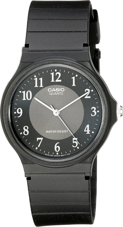 MQ24 Series | Quartz Analog Watch for Men | Water Resistant | Resin Case | Resin Band | Resin Glass | Three Hand Analog (HR, Min, SEC) | Classic Design | 3 Year Battery