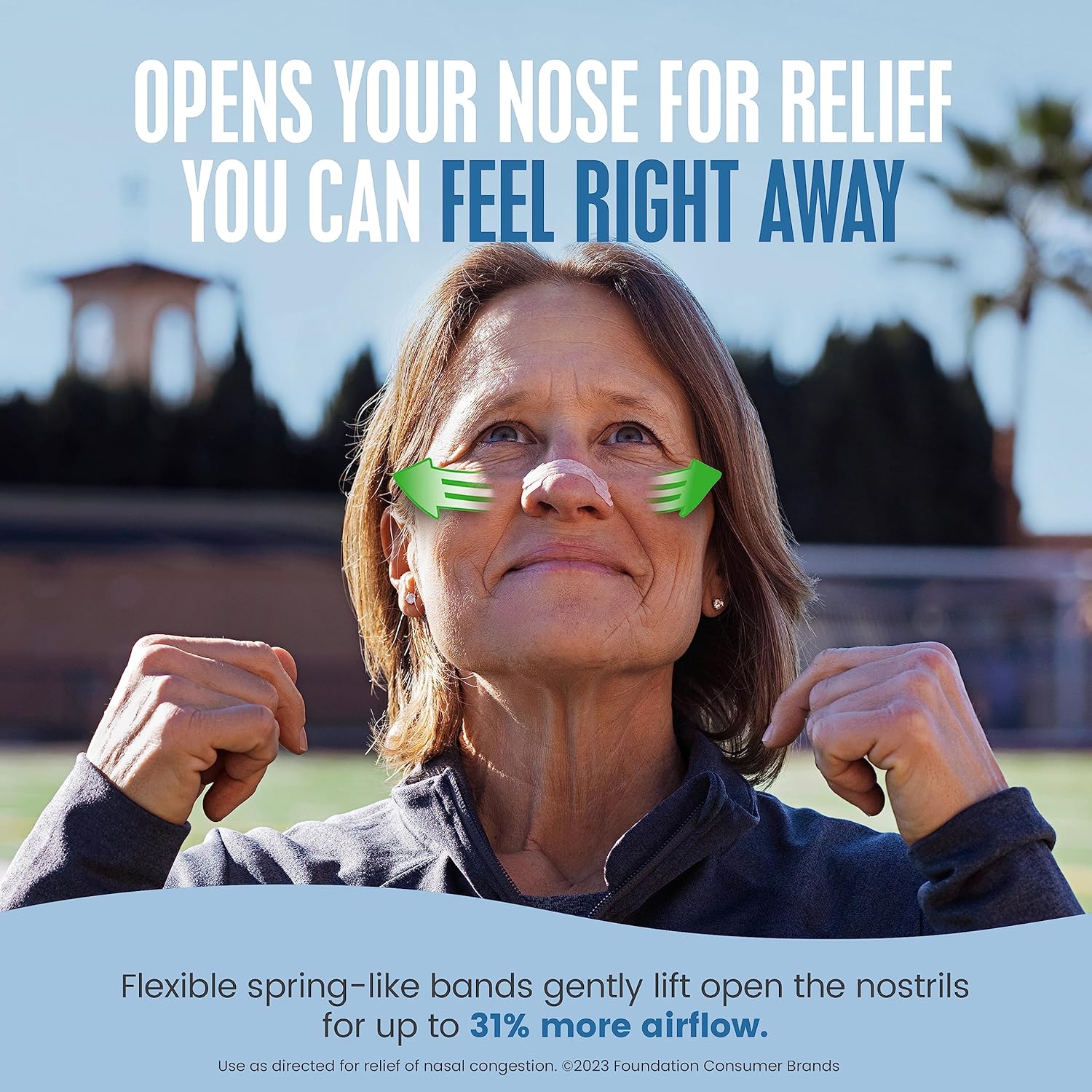 Breathe Right Tiras Nasales Originales | 30 Unidades | Alivio de Congestión Nasal y Ronquidos | Ajuste Cómodo, Sin Fármacos