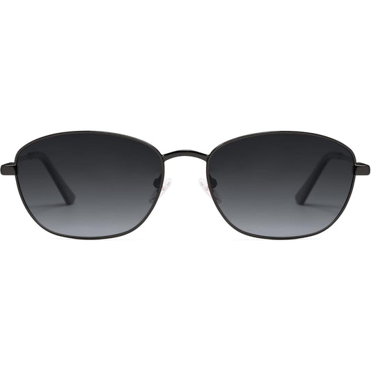 Lentes de Sol Retro Ovalados Polarizados SOJOS SJ1245, Estilo Vintage 90s Unisex, Protección UV400
