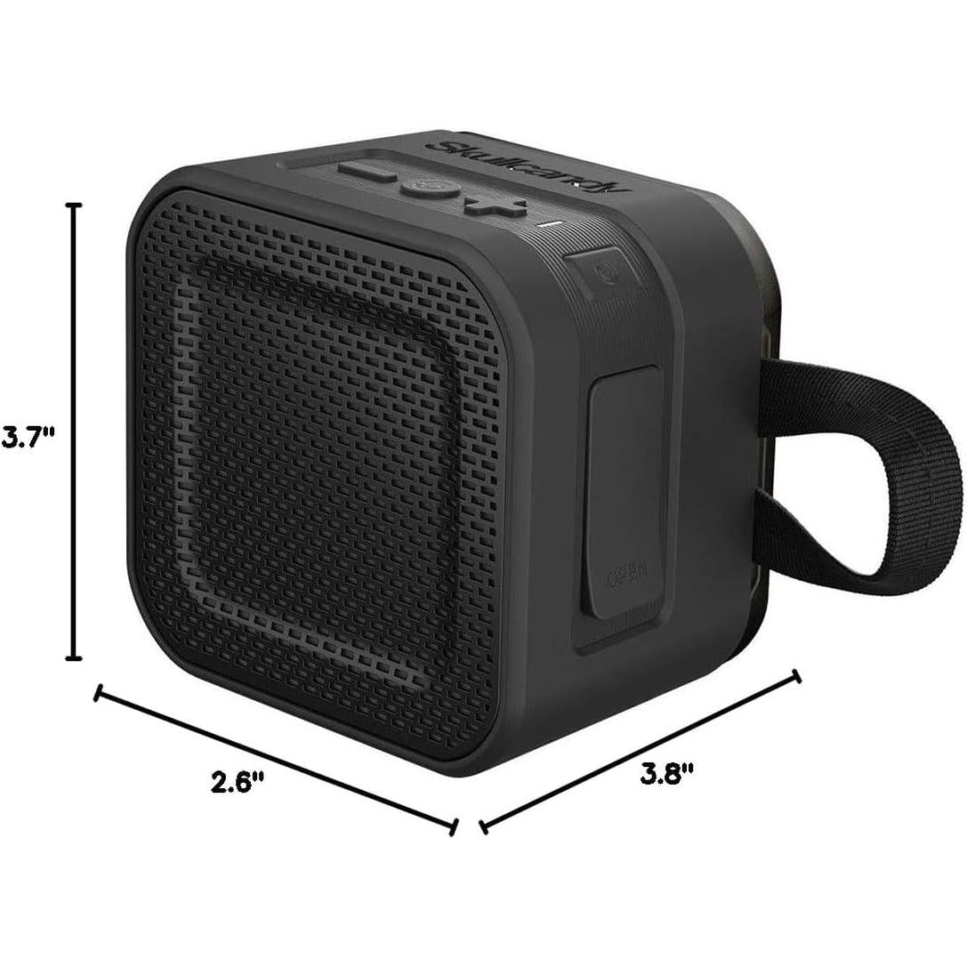 Barricade Mini – Bocina Bluetooth Portátil (Negro), IPX5 Resistente al Agua, 6 h de Batería, Diseño Robusto, Controles de Volumen y Pistas