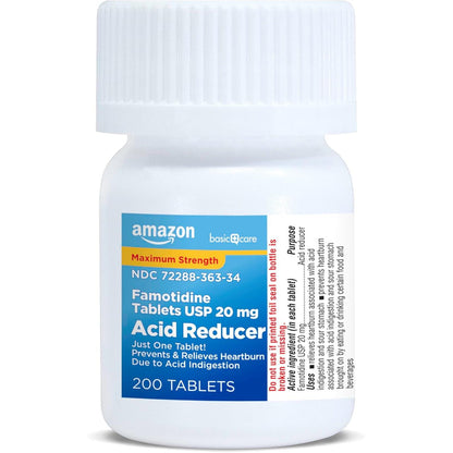 Amazon Basic Care Famotidina 20 mg – 200 Comprimidos