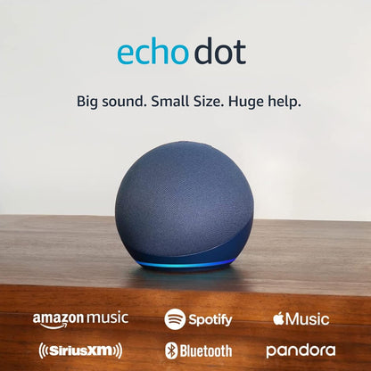 Discover the Latest  Echo Dot - Stunning Deep Sea Blue Alexa Speaker with Vibrant Sound for Any Room!