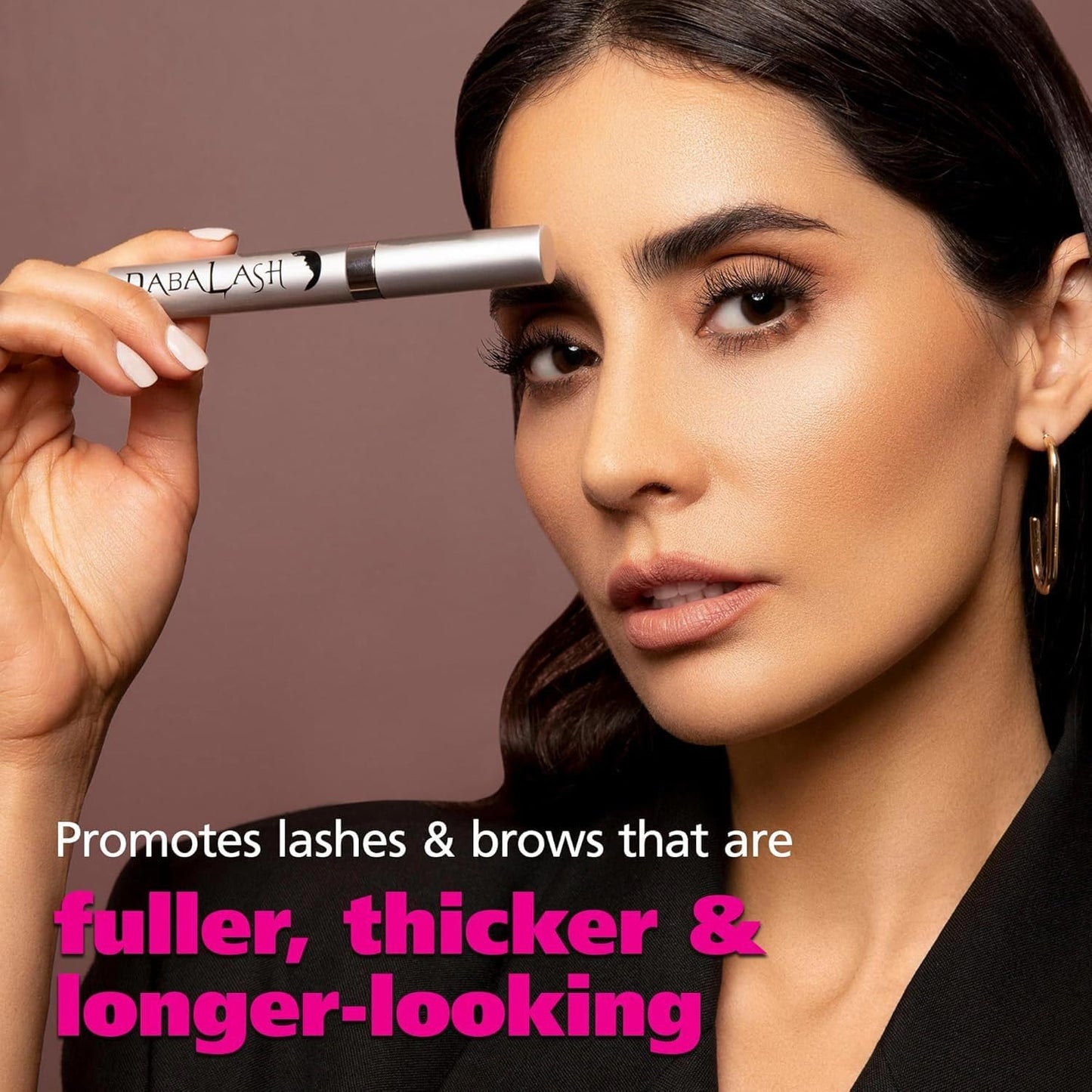 DABALASH | Suero Profesional para Pestañas y Cejas – Apariencia de vello más largo, lleno y fuerte | Aceite de Ricino + Pantenol + Aloe | Rinde ~6 meses
