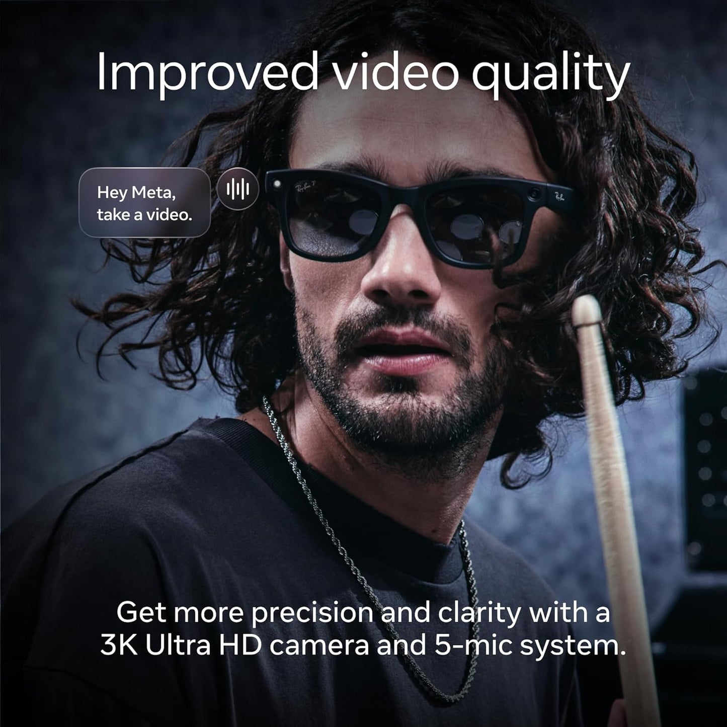 Ray-Ban Meta (Gen 2), Wayfarer, Matte Black | Smart AI Glasses for Men, Women — 2X Battery Life — 3K Ultra HD Resolution — 12 MP Ultra-Wide Camera, Audio, Video — Clear Lenses — Wearable Technology