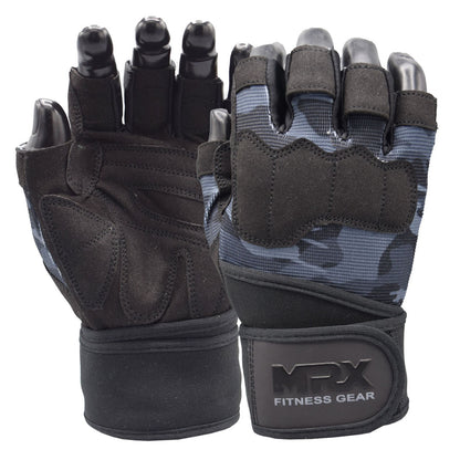 Guantes de Gimnasio MRX con soporte de muñeca para Hombre - Weight Lifting Gym  