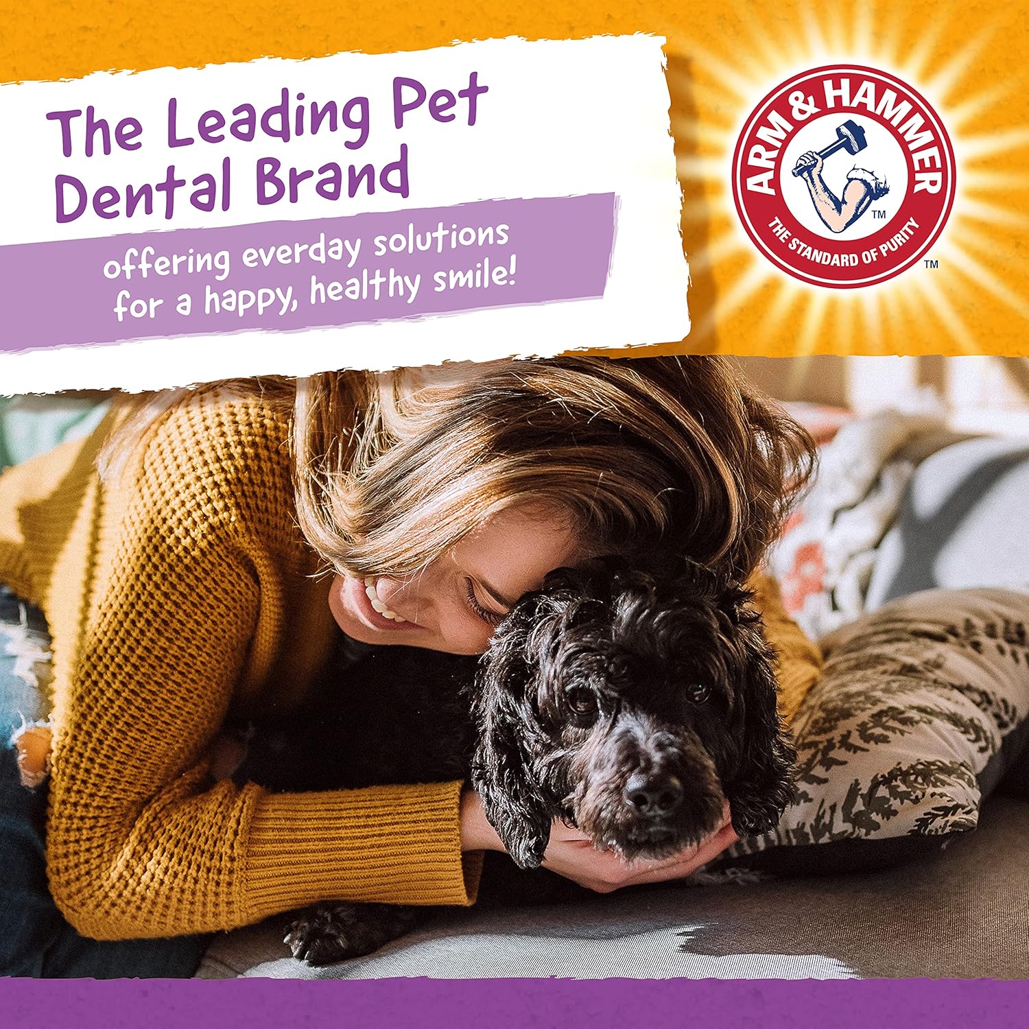 Arm & Hammer Nubbies Dental Treats para Perros | 139 Galletas Dentales con Bicarbonato y Calcio | Sabor Pollo
