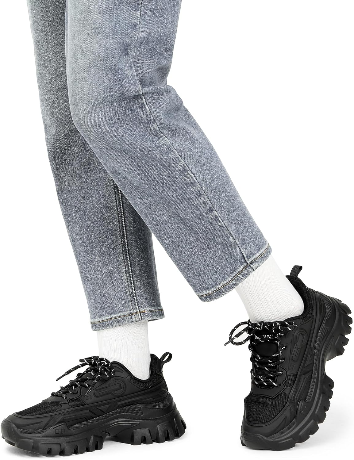 DREAM PAIRS Zapatillas Chunky Fashion Con plataforma
