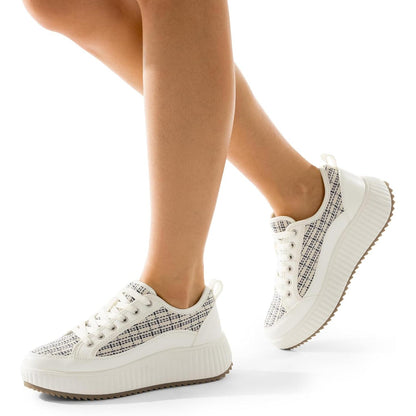 Zapatillas Mujer DREAM PAIRS Sky | Plataforma Chunky Liviana y Cómoda | Moda Casual