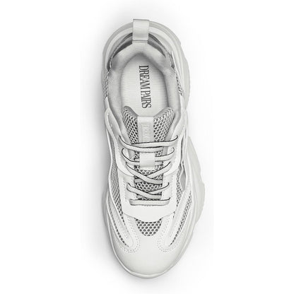 DREAM PAIRS Women'S Platform Chunky Fashion Sneakers Jaxon Walking Lace-Up Comfortable Dad Sneakers Workout Sport Work Casual Tennis Shoes