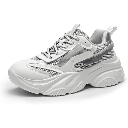 DREAM PAIRS Women'S Platform Chunky Fashion Sneakers Jaxon Walking Lace-Up Comfortable Dad Sneakers Workout Sport Work Casual Tennis Shoes