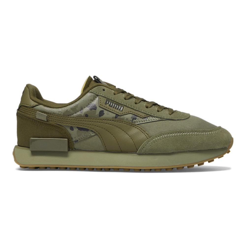 Future Rider camufladas | Zapatillas masculinas | Casuales con cordones | Color: verde