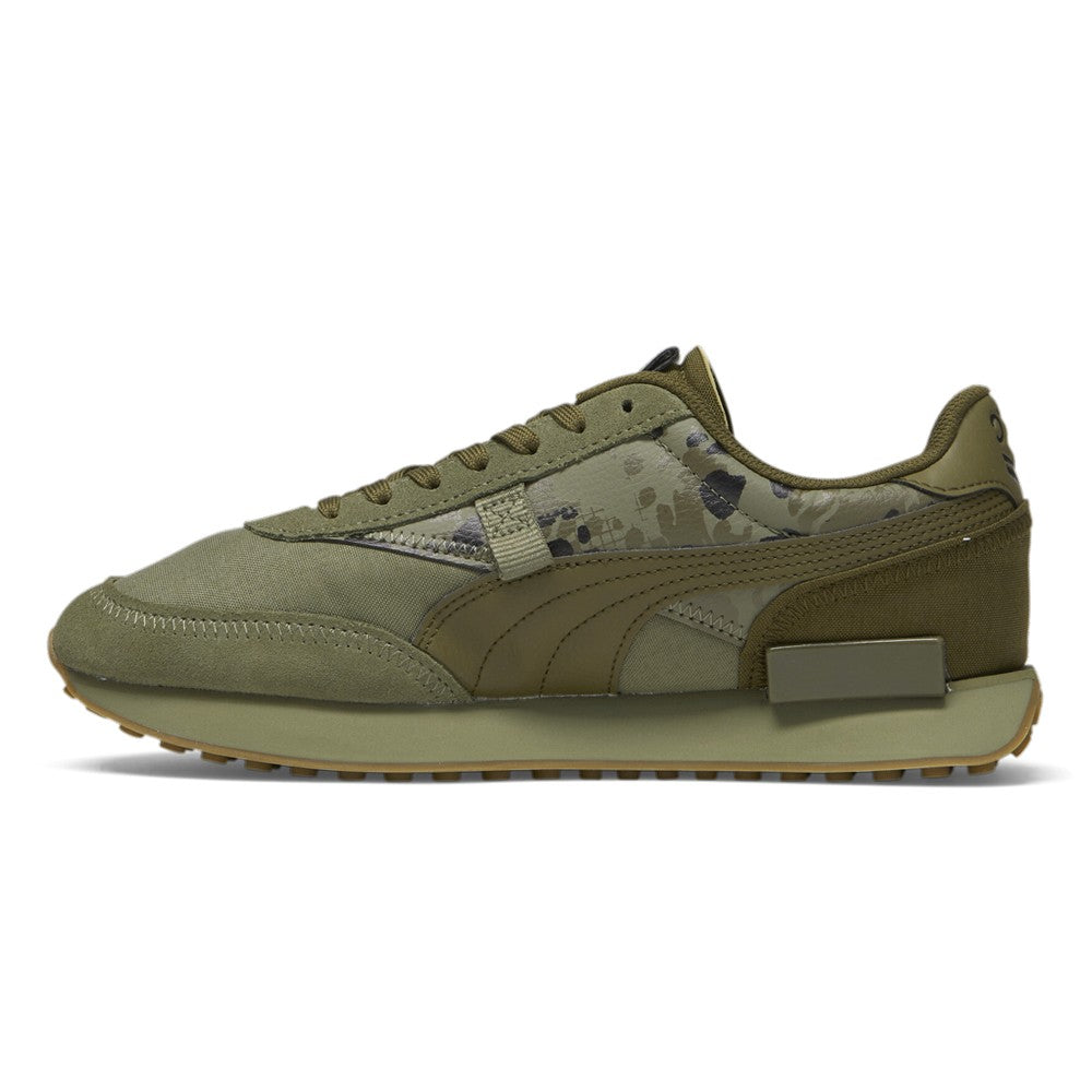 Future Rider camufladas | Zapatillas masculinas | Casuales con cordones | Color: verde