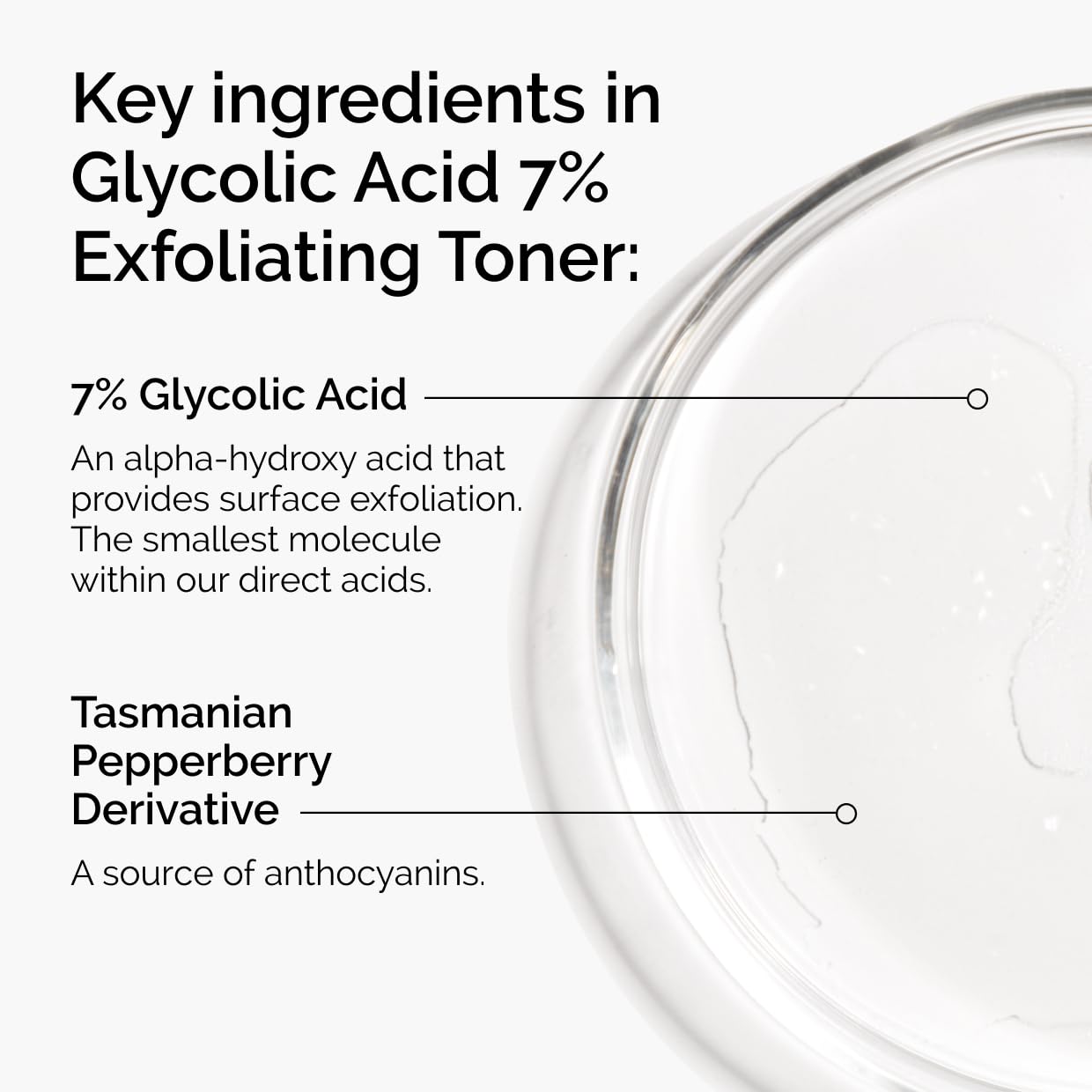 The Ordinary Glycolic Acid 7% Exfoliating Toner | Tónico Exfoliante Diario – Piel Más Luminosa, Suave y Tonificada – 240 ml