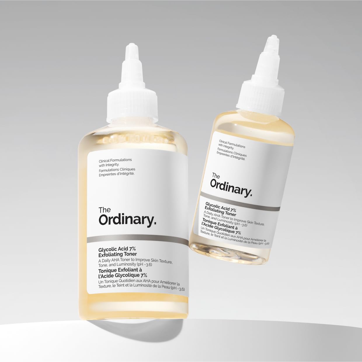 The Ordinary Glycolic Acid 7% Exfoliating Toner | Tónico Exfoliante Diario – Piel Más Luminosa, Suave y Tonificada – 240 ml