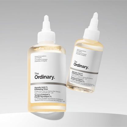 The Ordinary Glycolic Acid 7% Exfoliating Toner | Tónico Exfoliante Diario – Piel Más Luminosa, Suave y Tonificada – 240 ml