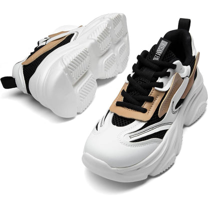 Zapatillas Deportivas Mujer DREAM PAIRS Jaxon | Chunky Sneakers Plataforma 2.5” | Moda, Deporte y Uso Diario