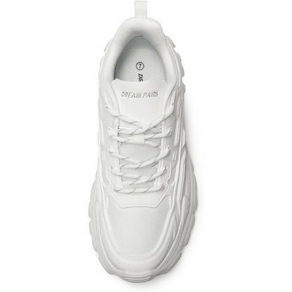 Zapatillas Mujer DREAM PAIRS Chunky | Sneakers de Plataforma Moda Casual con Cordones