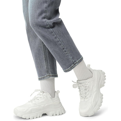 Zapatillas Mujer DREAM PAIRS Chunky | Sneakers de Plataforma Moda Casual con Cordones