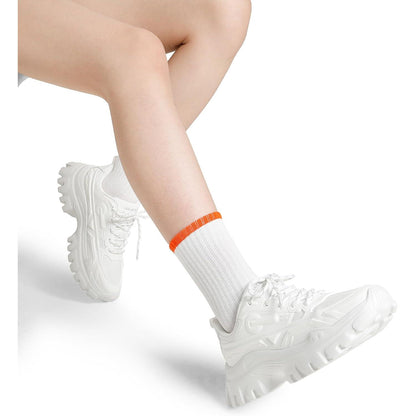 Zapatillas Mujer DREAM PAIRS Chunky | Sneakers de Plataforma Moda Casual con Cordones