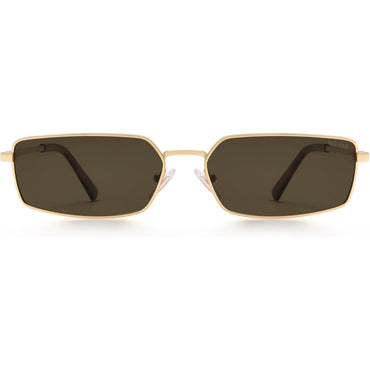 Rectangle Polarized Sunglasses for Women Men Flat Lenses UV400 Protection Vintage Shades