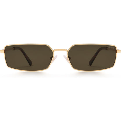 Rectangle Polarized Sunglasses for Women Men Flat Lenses UV400 Protection Vintage Shades