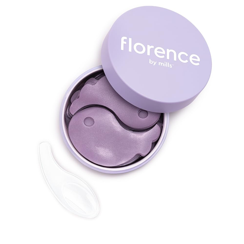Florence by Mills Swimming Under Eye Gel Pads | Parches en Gel con Ácido Hialurónico y Vitamina B3 – Iluminan, Hidratan y Revitalizan la Mirada – 30 Pares (60 unidades) – Veganos & Cruelty-Free