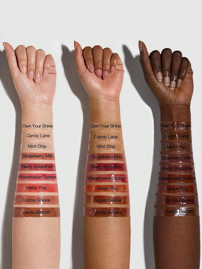 Brillo de labios hidratante | Larga duración | Impermeable | Para rellenar labios | Color Galleta de cacao