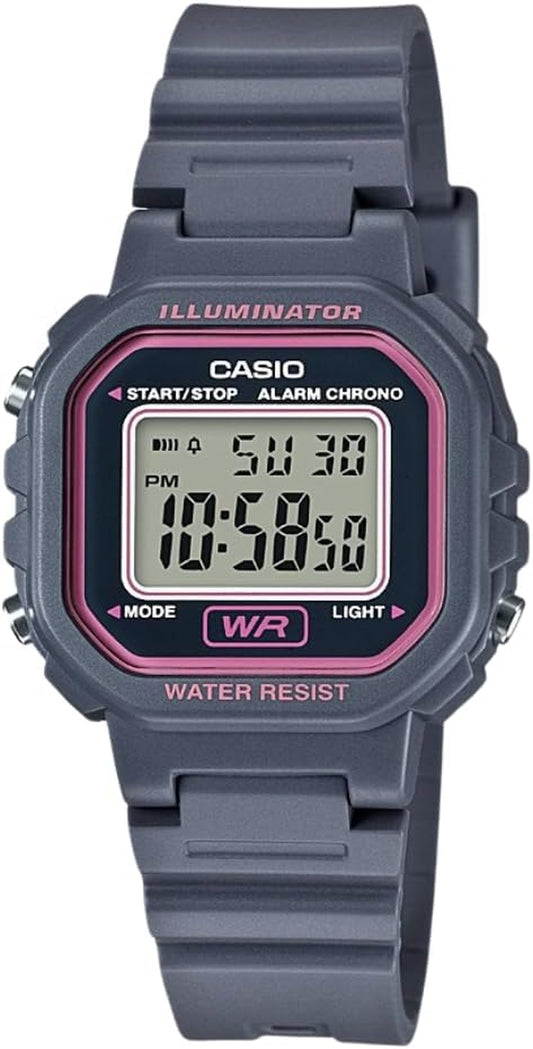 LA20WH Series | Women'S Digital Watch | Water Resistant | LED Light | Auto Calendar | Date Display | 1/100 SEC Stopwatch | Regular Time Keeping (HR, Min, SEC, PM, Date, Day) | 5 Yr Batt