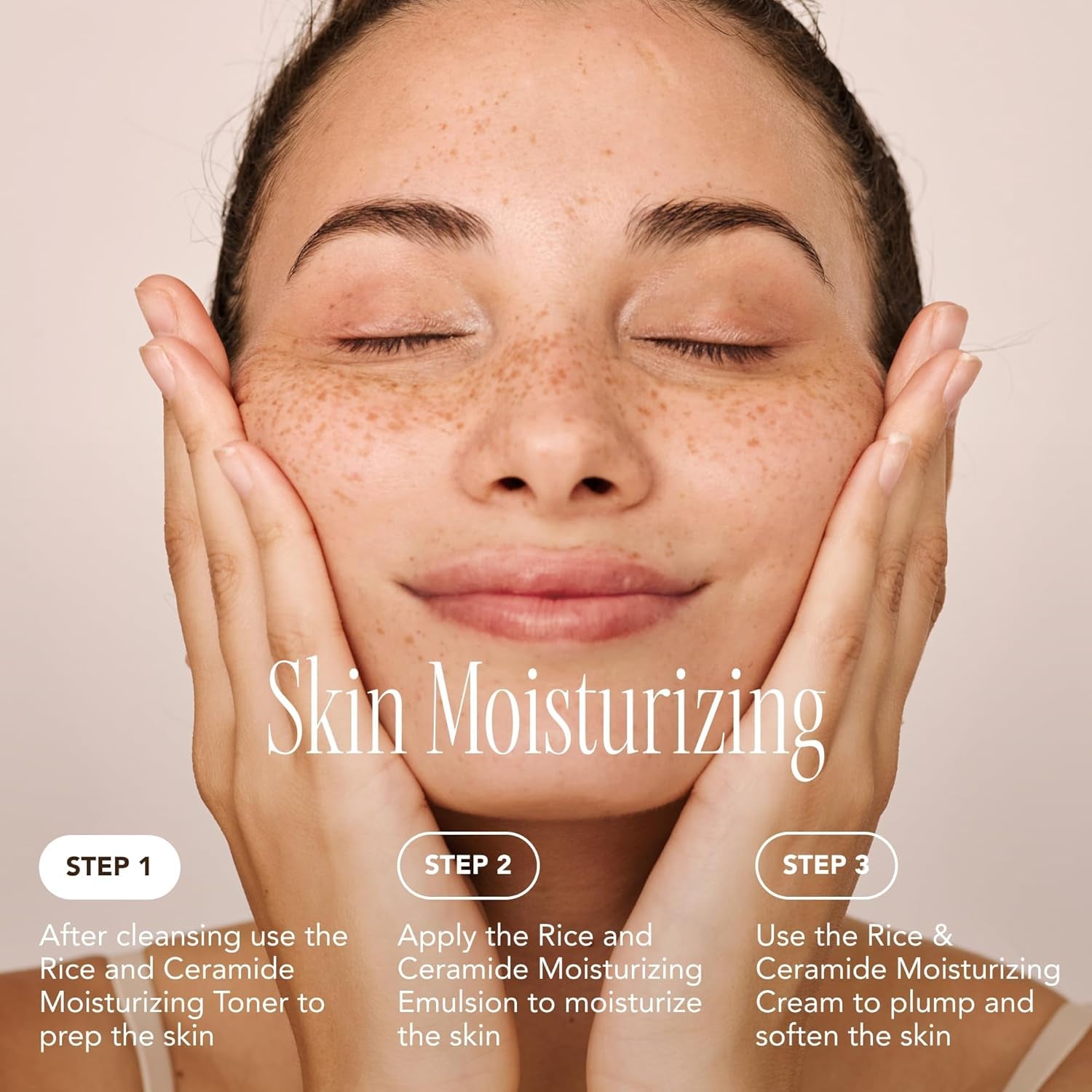 Emulsión hidratante de ceramida de arroz | Emulsión suave para barrera protectora iluminadora de la piel |