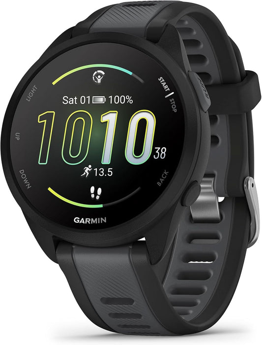 Garmin Forerunner 165 Smartwatch Running – AMOLED, GPS, Ritmo & Frecuencia Cardíaca, Entrenamiento y Recuperación 