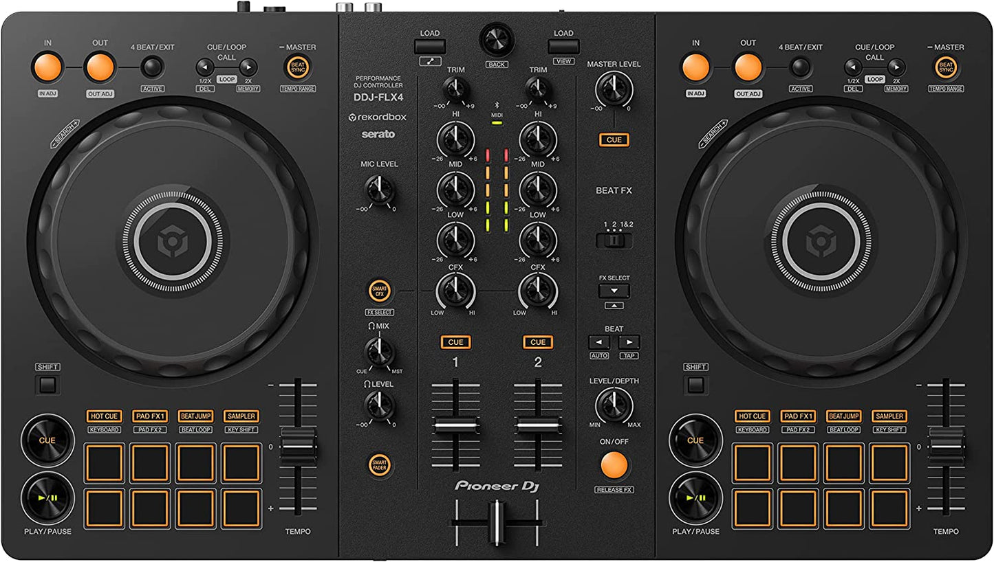 DJ Controller, Black (DDJ-FLX4)