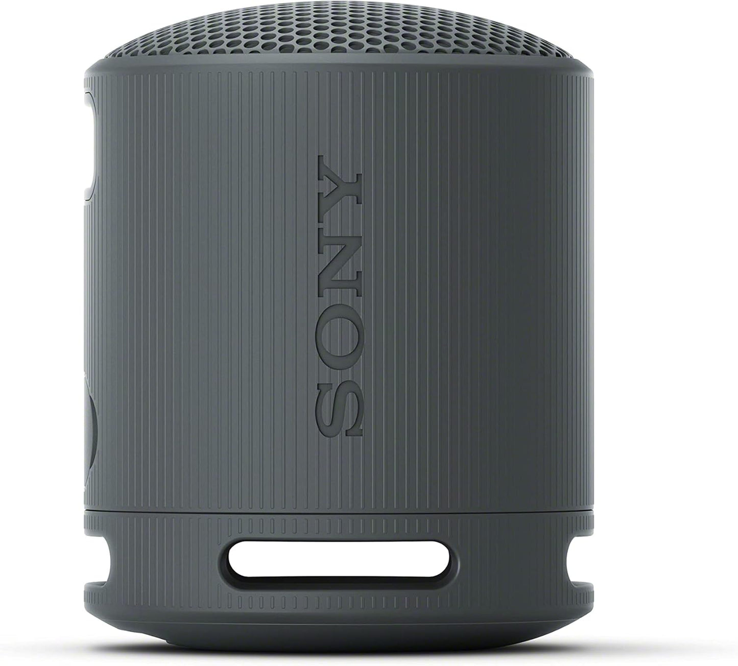 Sony SRS-XB100 – Bocina Bluetooth portátil, ultra-compacta, IP67, 16 h batería, correa versátil, manos libres (Negro)