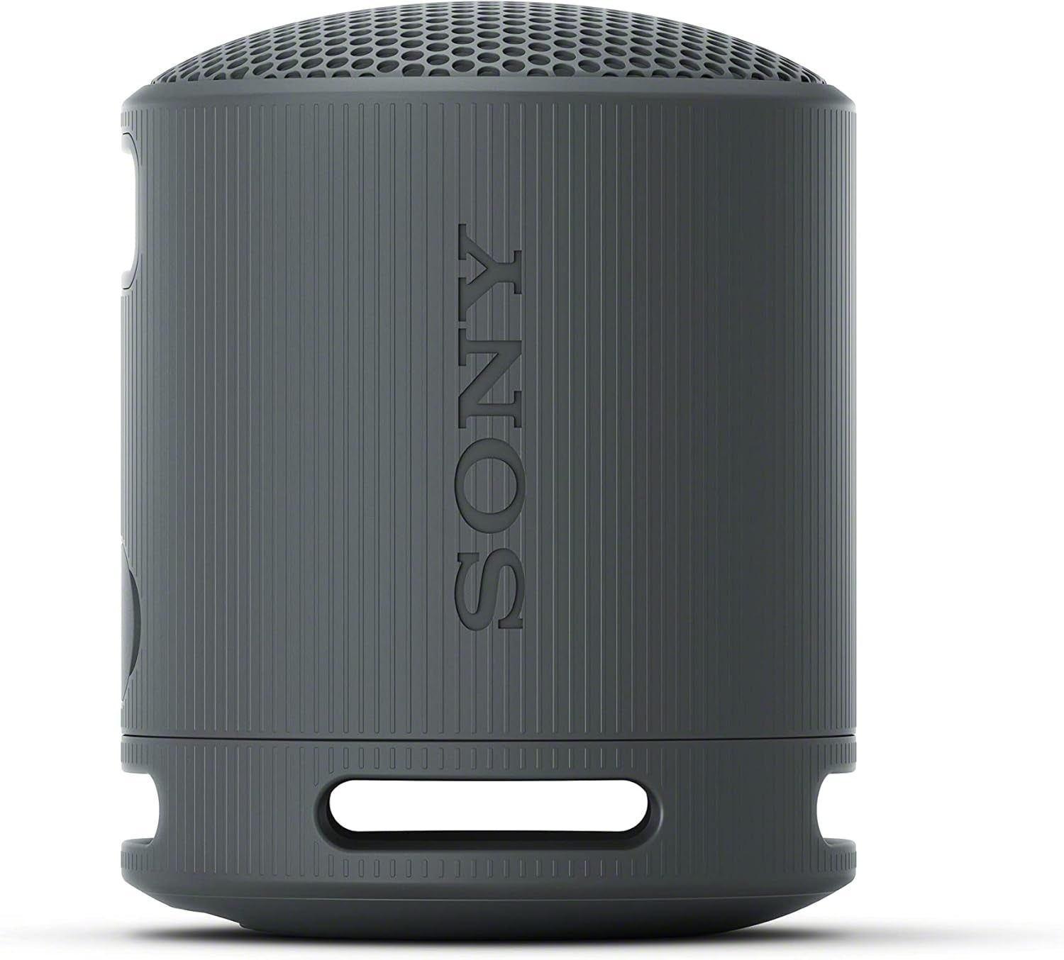 Sony SRS-XB100 – Bocina Bluetooth portátil, ultra-compacta, IP67, 16 h batería, correa versátil, manos libres (Negro)