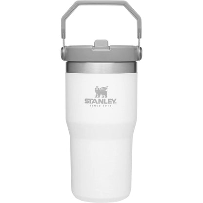 Iceflow Stainless Steel Tumbler with Straw - Vacuum Insulated Water Bottle for Home, Office or Car - Reusable Cup with Straw Leak Resistant Flip - Cold for 12 Hours or Iced for 2 Days (Polar)