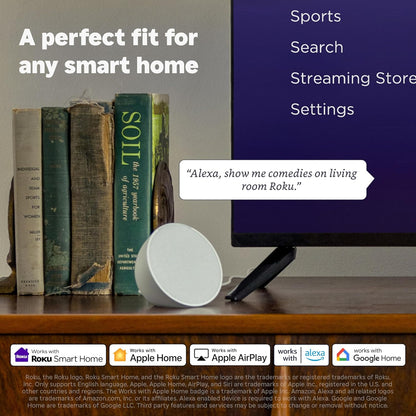 Roku Streaming Stick 4K | Resolución 4K, HDR10+ y Dolby Vision | Wi-Fi de Largo Alcance + Control por Voz | +500 Canales Gratis y Apps como Netflix, Disney+ y más