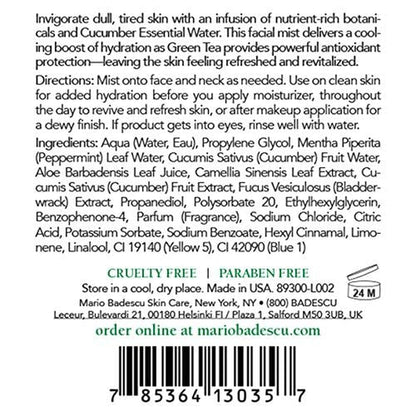 Bruma Facial con Aloe, Hierbas & Agua de Rosas | Hidrata, Reaviva el Brillo y Ayuda a Clarificar | Apta para Todo Tipo de Piel | Vegana, Oil-Free