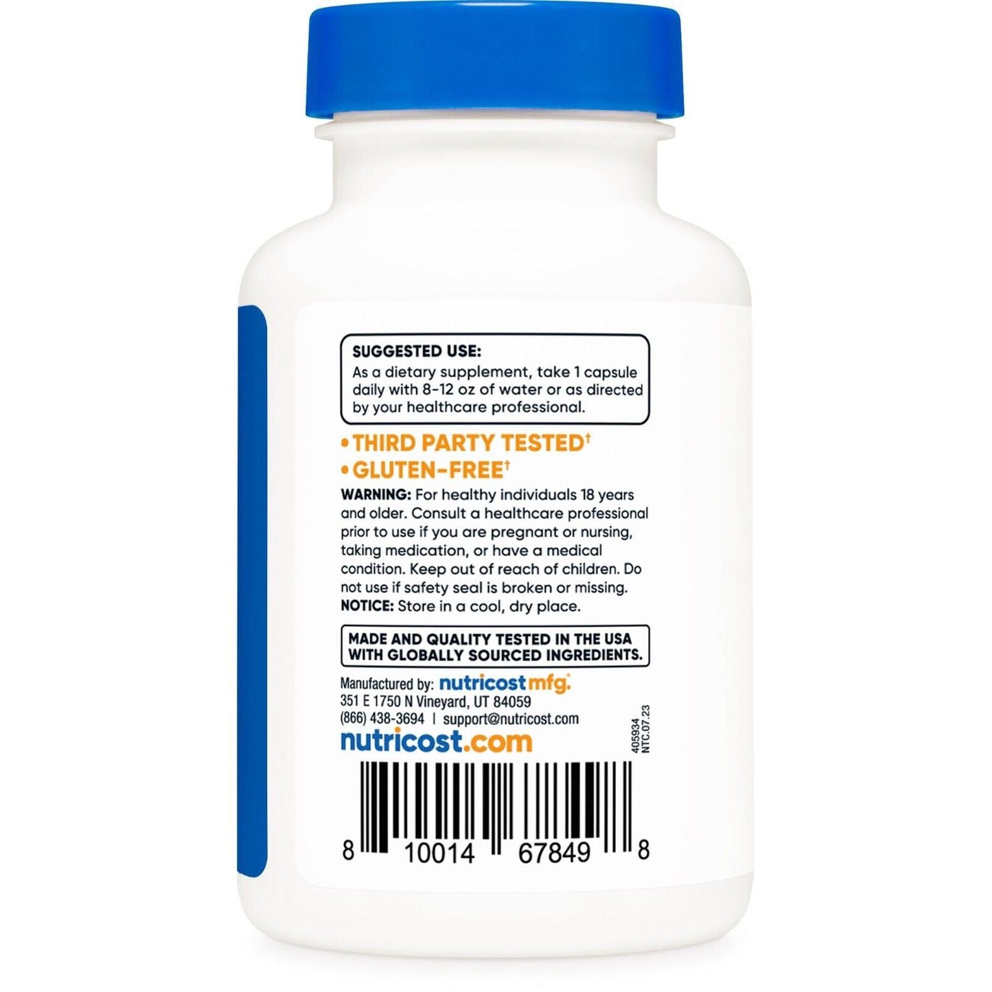 Nutricost Vitamina B12 (Metilcobalamina) 2000 mcg | 120 Cápsulas Vegetarianas