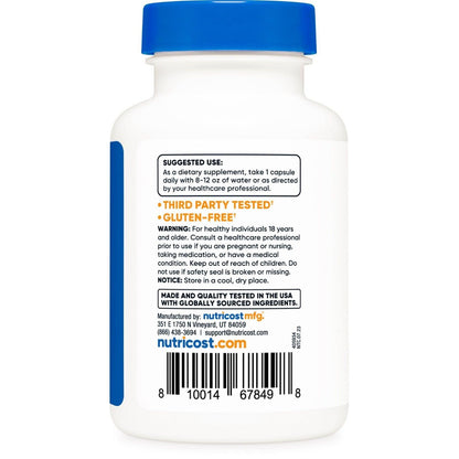 Nutricost Vitamina B12 (Metilcobalamina) 2000 mcg | 120 Cápsulas Vegetarianas
