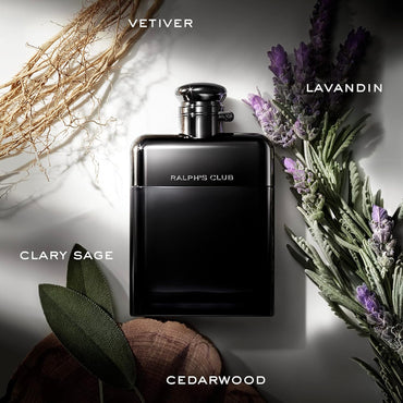 Ralph’s Club Eau de Parfum Hombre | Colonia Masculina Amaderada & Fresca con Lavandín, Salvia, Vetiver y Cedro – Intensidad Media