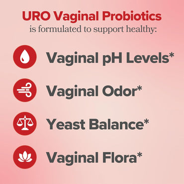 URO Probióticos Vaginales con Prebióticos – pH Balanceado, Flora Vaginal Sana y Control del Olor | 60 cápsulas (30 días) | 