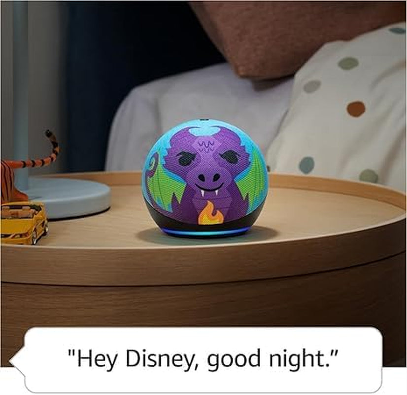 Echo Dot Kids with Alexa (Newest Model), Designed for Kids, with Parental Controls, Includes 1 Year of  Kids+, Owl
