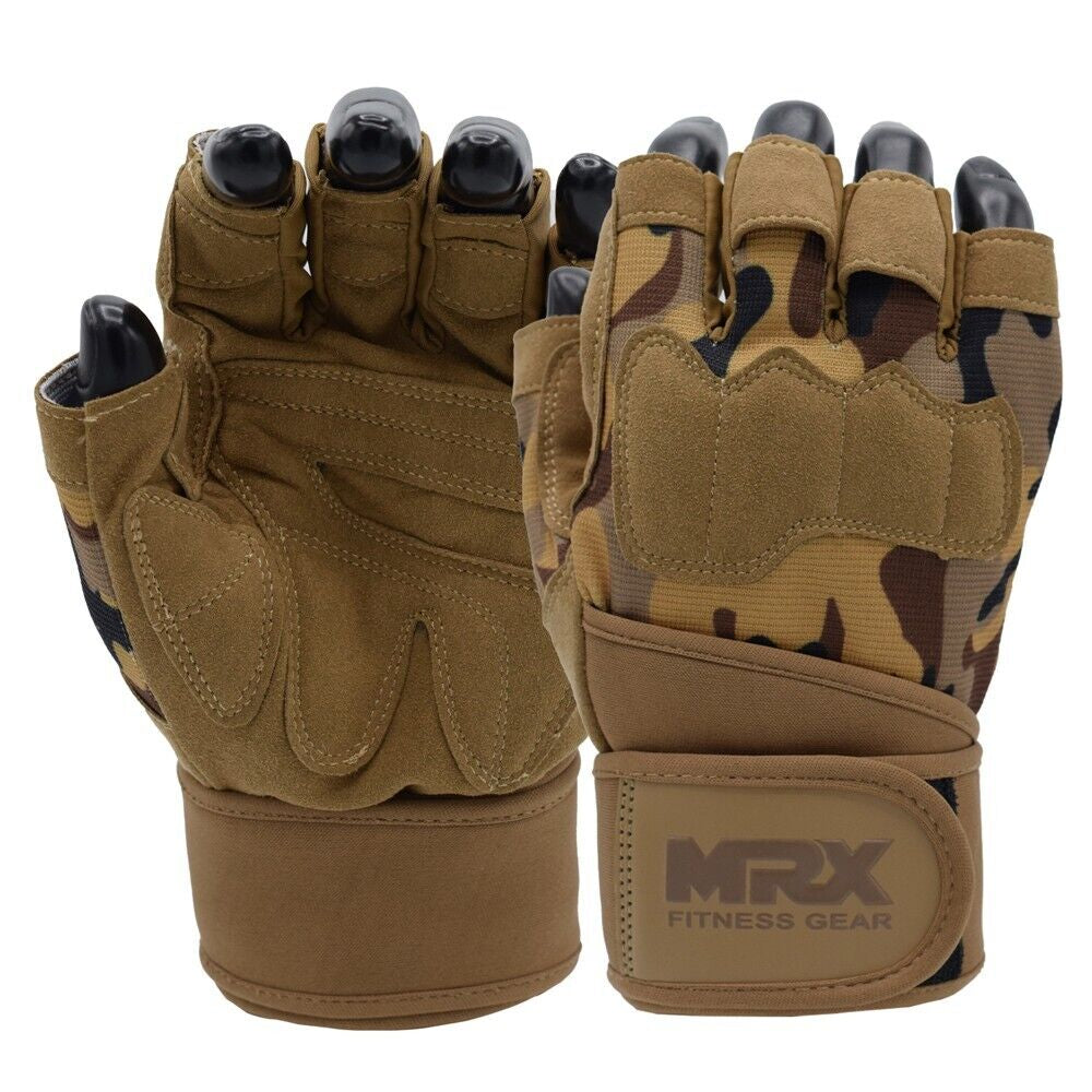 Guantes de Gimnasio MRX con soporte de muñeca para Hombre - Weight Lifting Gym  