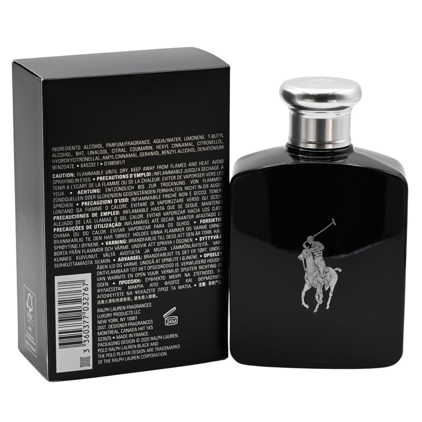 POLO BLACK by Ralph Lauren 4.2 Oz Edt Cologne for Men New in Box