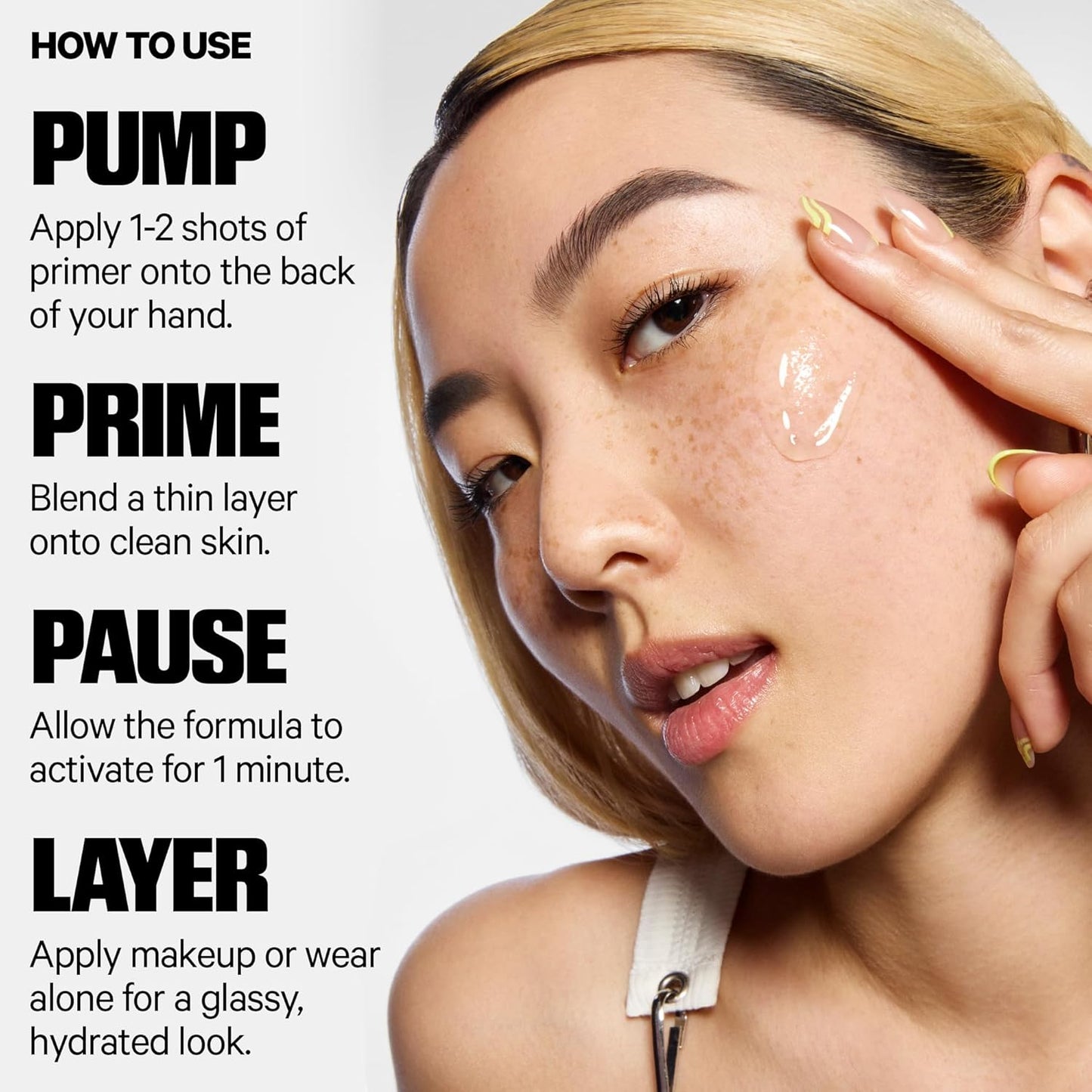 Milk Makeup Hydro Grip Primer | Prebase Hidratante con Ácido Hialurónico y Niacinamida | Fijación hasta 12 hs, Gel Ligero con Acabado Dewy