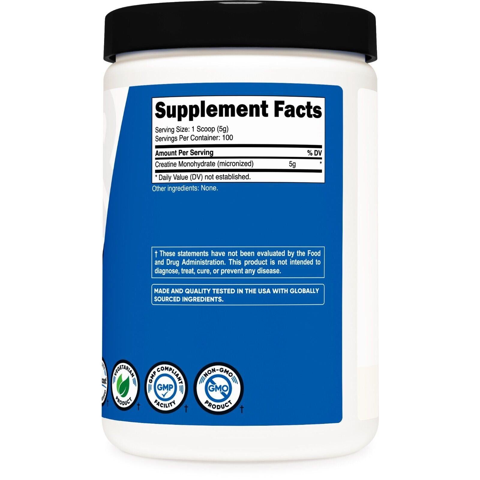 Nutricost Creatina Monohidratada Pura Micronizada | 500 g en Polvo