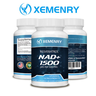NAD+ 1500mg con Resveratrol Xemenry| Suplemento Antioxidante 