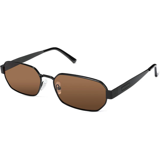 Anteojos de Sol Polarizados Unisex – Estilo Retro Hexagonal, Protección UV400