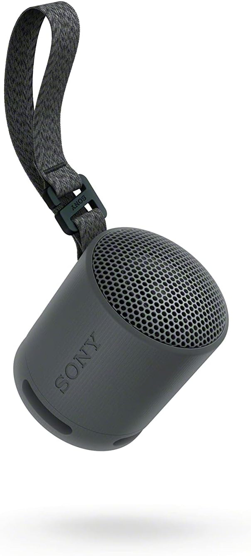 Sony SRS-XB100 – Bocina Bluetooth portátil, ultra-compacta, IP67, 16 h batería, correa versátil, manos libres (Negro)