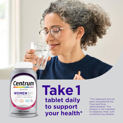 Centrum Silver Mujer 50+ Multivitamínico/Multiminerales – 200 Comprimidos